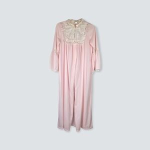 Vintage Saramal pink overcoat lingerie size M pink
